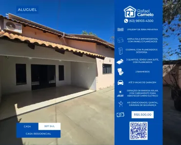 Casa com 3 Quartos para alugar, 270m² no Plano Diretor Sul, Palmas