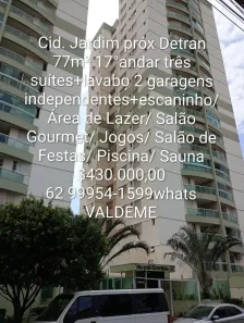 Apartamento com 3 Quartos à venda, 77m² no Cidade Jardim, Goiânia