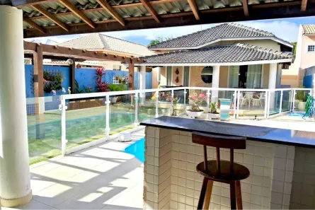 Casa de Condomínio com 3 Quartos para alugar, 450m² no Barra do Jacuípe, Camaçari
