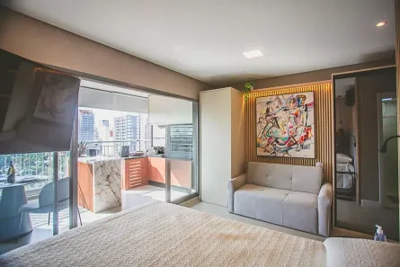 Kitnet com 1 Quarto à venda, 32m² no Indianópolis, São Paulo