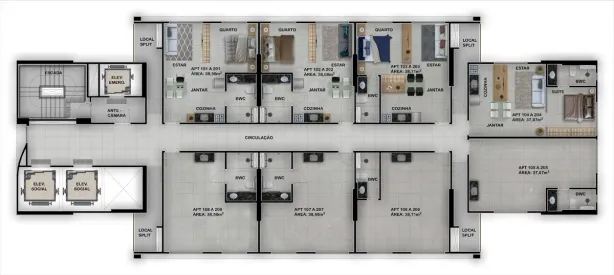 Apartamento com 1 Quarto à venda, 38m² no Boa Vista, Recife