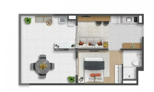 Apartamento com 1 Quarto à venda, 50m² no Campos Elíseos, São Paulo