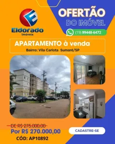 Apartamento com 2 Quartos à venda, 53m² no Vila Carlota, Sumaré