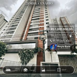 Apartamento com 3 Quartos à venda, 125m² no Telégrafo, Belém