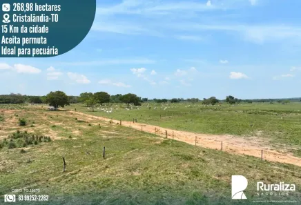 Fazenda/Sítio à venda, 268m² no , Cristalândia