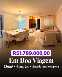Apartamento com 4 Quartos à venda, 136m² no Boa Viagem, Recife