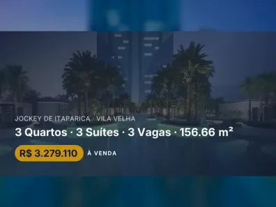 Apartamento com 3 Quartos à venda, 156m² no Jockey de Itaparica, Vila Velha