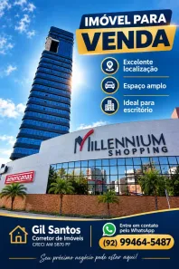 Sala Comercial à venda, 33m² no Chapada, Manaus