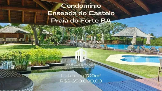 Lote/Terreno à venda, 700m² no Praia do Forte, Mata de São João