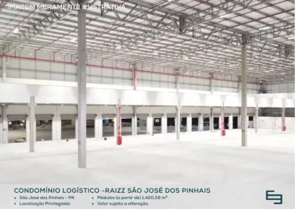 Galpão/Depósito/Armazém para alugar, 1250m² no Arujá, São José dos Pinhais