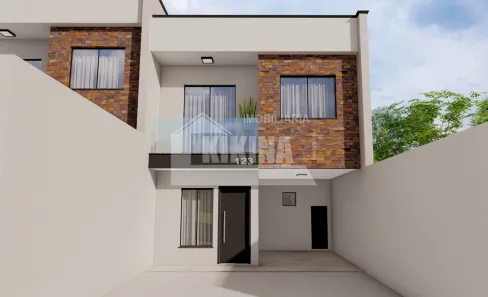 Sobrado com 3 Quartos à venda, 86m² no Jardim Carvalho, Ponta Grossa