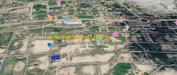 Lote/Terreno à venda, 1054m² no Porto das Dunas, Aquiraz