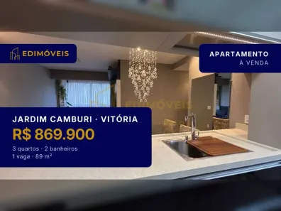 Apartamento com 3 Quartos à venda, 89m² no Jardim Camburi, Vitória