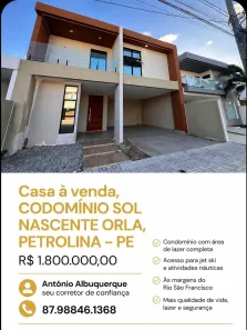 Casa de Condomínio com 4 Quartos à venda, 200m² no Centro, Petrolina