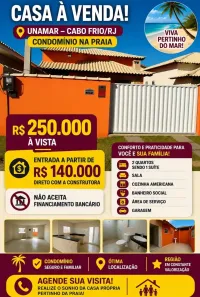 Casa de Condomínio com 2 Quartos à venda, 68m² no Centro, Cabo Frio