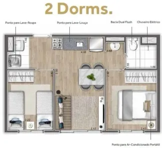 Apartamento com 3 Quartos à venda, 48m² no Planalto Paulista, São Paulo