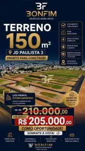 Lote/Terreno à venda, 150m² no Jardim Paulista II, Indaiatuba