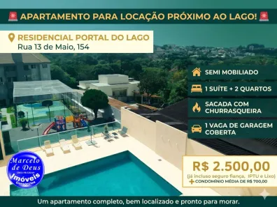 Apartamento com 3 Quartos para alugar, 91m² no Região do Lago, Cascavel