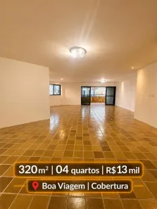 Apartamento com 4 Quartos para alugar, 320m² no Boa Viagem, Recife