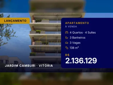 Apartamento com 4 Quartos à venda, 138m² no Jardim Camburi, Vitória