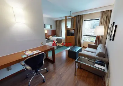 Flat com 1 Quarto à venda, 30m² no Cidade Monções, São Paulo