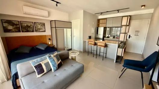 Apartamento com 1 Quarto para alugar, 48m² no Campo Belo, São Paulo