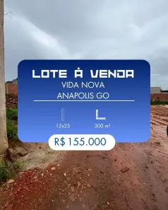 Lote/Terreno à venda, 300m² no Residencial Vida Nova, Anápolis