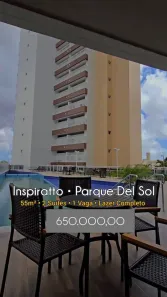 Apartamento com 2 Quartos à venda, 55m² no Cidade dos Funcionários, Fortaleza