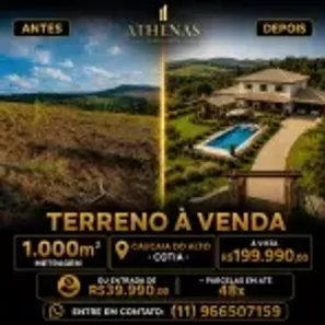 Lote/Terreno à venda, 1000m² no dos Mendes (Caucaia do Alto), Cotia