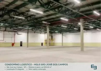 Galpão/Depósito/Armazém para alugar, 424m² no Eugênio de Mello, São José dos Campos