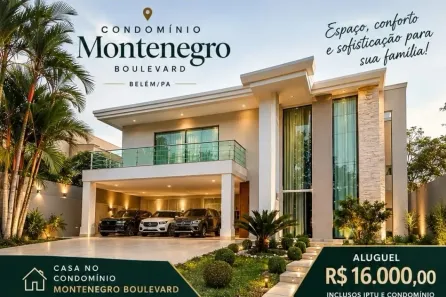 Casa de Condomínio com 3 Quartos para alugar, 450m² no Parque Verde, Belém