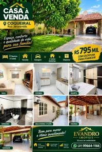 Casa com 4 Quartos à venda, 150m² no Coqueiral, Aracruz