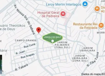 Lote/Terreno com 1 Quarto à venda, 216m² no Jardim Santa Cruz (Campo Grande), São Paulo