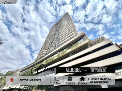 Apartamento com 3 Quartos para alugar, 120m² no Setor Marista, Goiânia