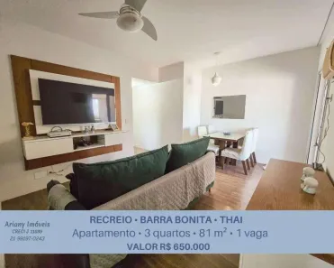 Apartamento com 3 Quartos à venda, 81m² no Recreio dos Bandeirantes, Rio de Janeiro