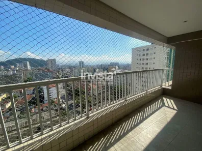 Apartamento com 3 Quartos para alugar, 98m² no Encruzilhada, Santos