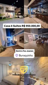 Casa de Condomínio com 4 Quartos à venda, 240m² no Buraquinho, Lauro de Freitas