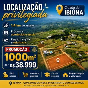 Lote/Terreno à venda, 1000m² no , Ibiúna