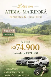 Lote/Terreno à venda, 600m² no Centro, Atibaia