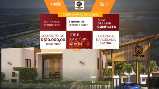 Casa com 2 Quartos à venda, 57m² no Zona de Expansão (Olhos D'Agua), Barra dos Coqueiros