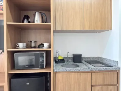 Apartamento com 1 Quarto para alugar, 24m² no Cidade Monções, São Paulo