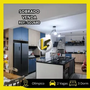 Sobrado com 3 Quartos à venda, 200m² no Olímpico, São Caetano do Sul