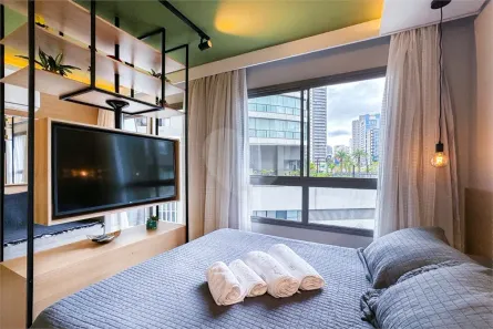 Apartamento com 1 Quarto para alugar, 27m² no Vila Nova Conceição, São Paulo