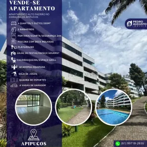 Apartamento com 4 Quartos à venda, 200m² no Macaxeira, Recife