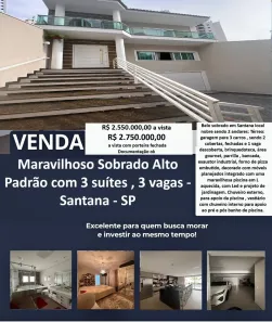 Sobrado com 3 Quartos à venda, 196m² no Santana, São Paulo