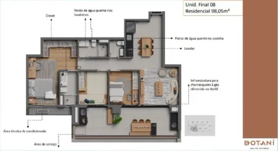 Apartamento com 3 Quartos à venda, 98m² no Vila Pompéia, São Paulo