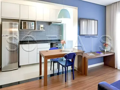Flat com 1 Quarto à venda, 43m² no Cidade Monções, São Paulo