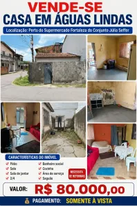 Casa com 2 Quartos à venda, 180m² no Águas Lindas, Ananindeua