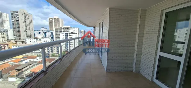 Apartamento com 2 Quartos para alugar, 91m² no Guilhermina, Praia Grande