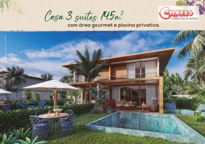 Casa de Condomínio com 4 Quartos à venda, 145m² no Praia do Forte, Mata de São João